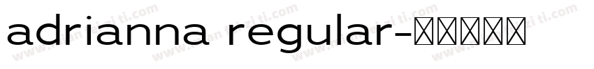 adrianna regular字体转换